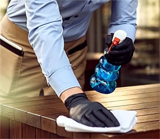 📢📢50 % de réduction !! ⏰100 gants jetables en nitrile noir Outils de sécurité pour le nettoyage domestique