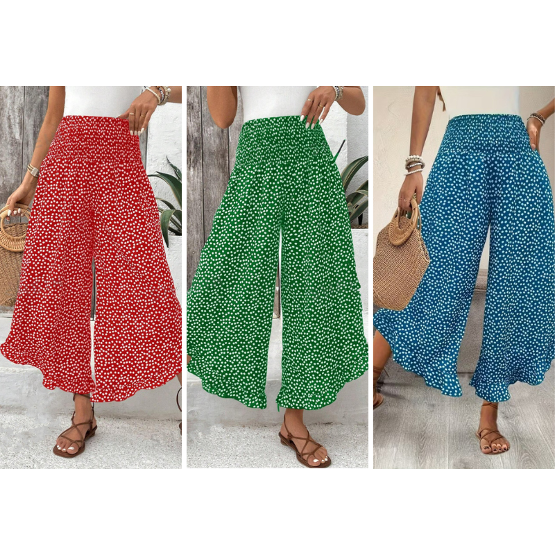 🔥 50 % de réduction aujourd'hui ! Pantalon ample à taille haute pour femme – Amincissant, confortable et chic
