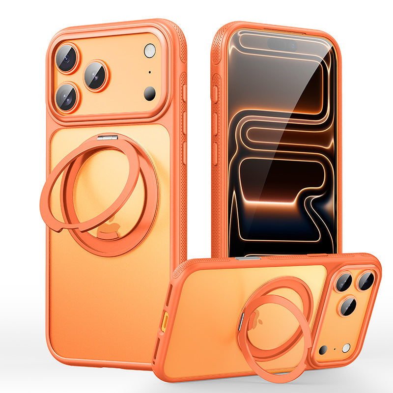 Coque de protection pour téléphone avec support à anneau magnétique rotatif