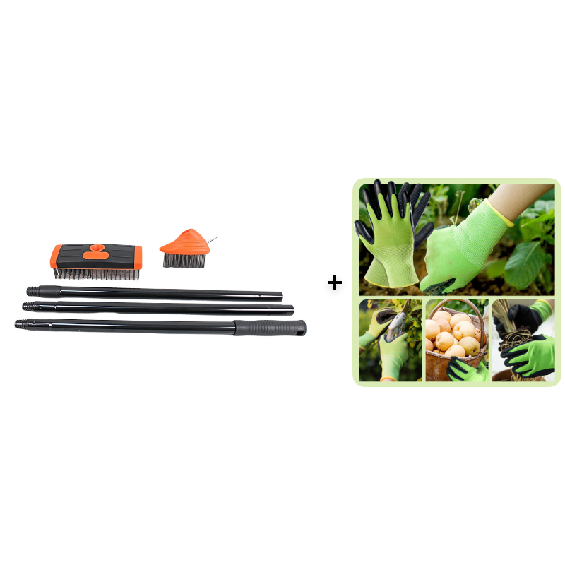 Ensemble 3 en 1 de brosses métalliques pour désherbage