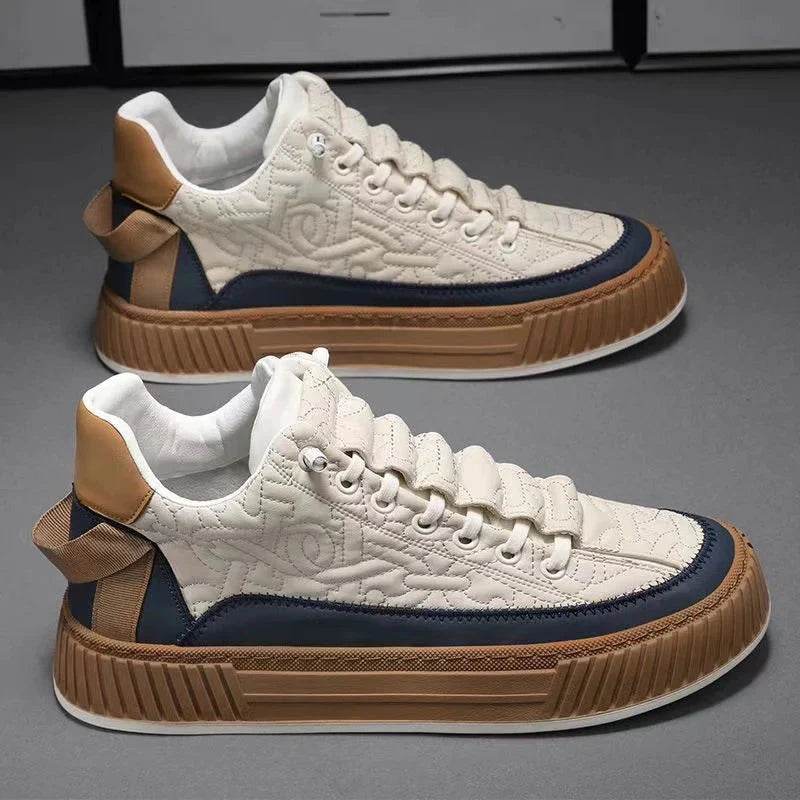 Chaussures De Sport Décontractées Pour Homme - Style Coréen Tendance - Semelle épaisse Antidérapante - Légeres Et Respirantes