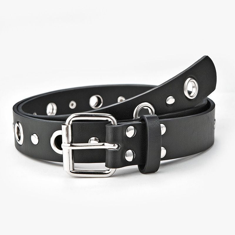 Ceinture style punk pour femme avec boucle