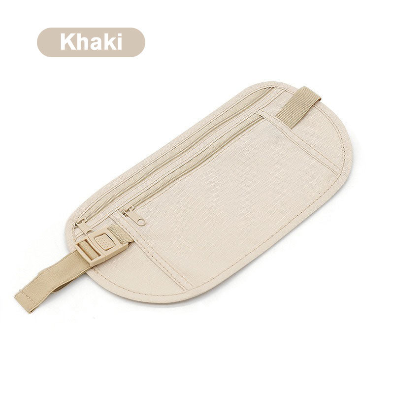 Ceinture porte-billets de voyage antivol avec blocage RFID