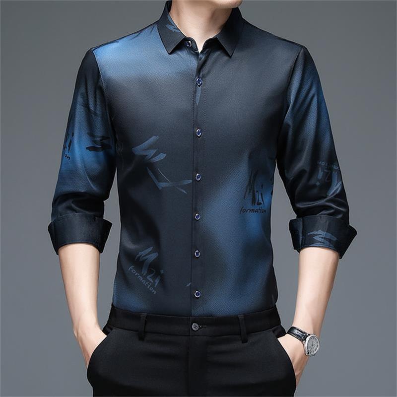 🔥50% de réduction🔥Vêtements pour hommes Automne Printemps Chemises boutonnées à manches longues