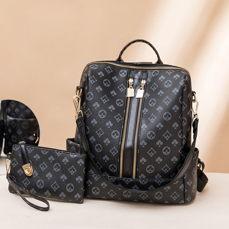 💜59 % DE RÉDUCTION 💜Combinaison élégante de sac à dos et de sac à main de grande capacité【Livraison gratuite】