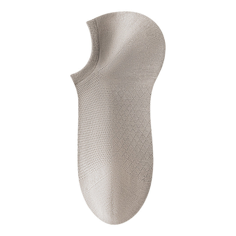 Chaussettes respirantes en maille unie pour hommes