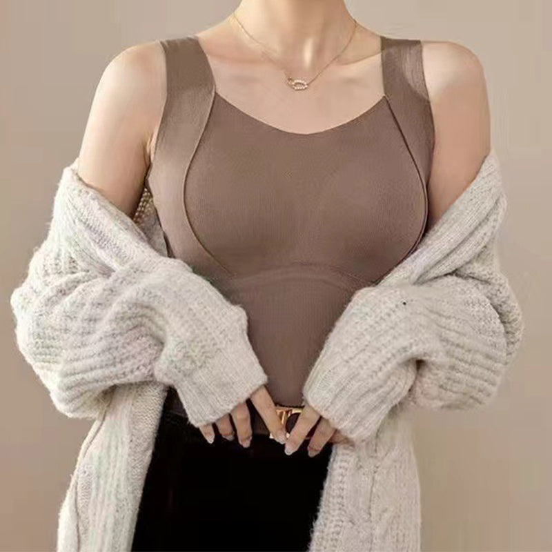 🌟Débardeur épais avec soutien-gorge à bretelles