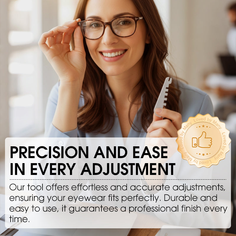 👓 ACHETEZ 1, OFFERT 1 ! 🔧 Outil de Réglage pour Montures de Lunettes – Ajustement Simple, Design Anti-Dérapant & Universel 🛠️✨