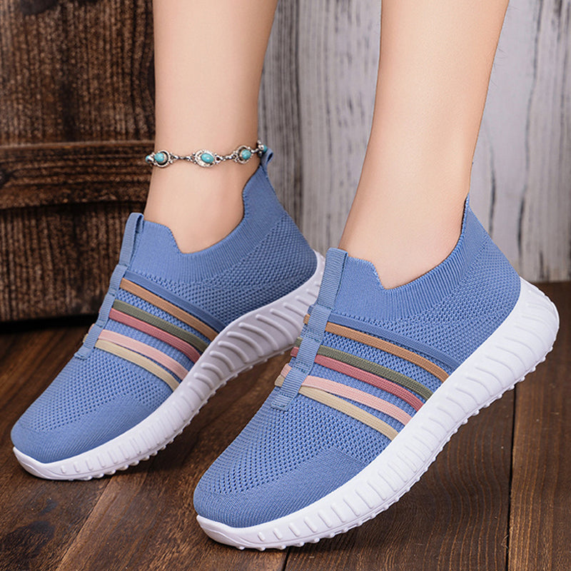 👟 🏃 Baskets slip-on respirantes en mesh pour femmes – Légères, confortables et parfaites au quotidien 🌸