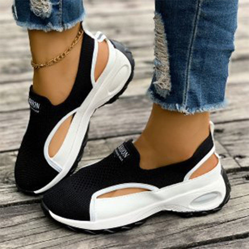 📢📢40 % DE RÉDUCTION !! ⏰ Chaussures respirantes ajourées à enfiler pour femmes – Légères, flexibles & parfaites pour un confort quotidien à la maison ou en ville 🌸