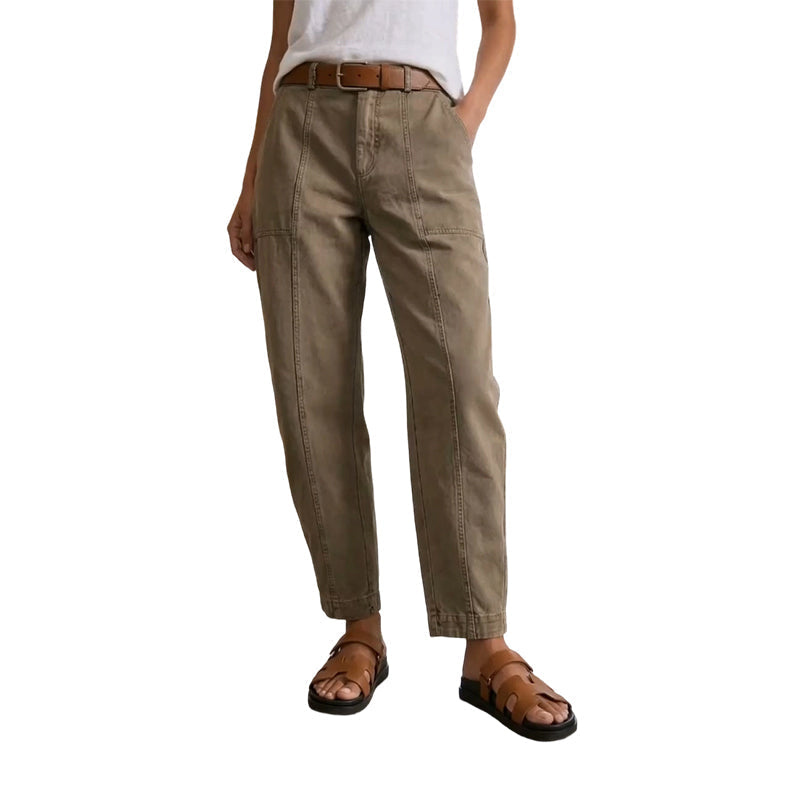 Pantalon utilitaire fuselé à taille haute pour femme
