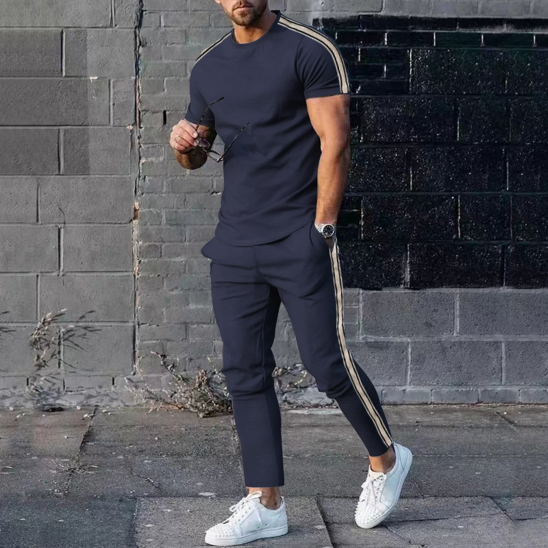 Ensemble t-shirt et pantalon décontracté pour homme