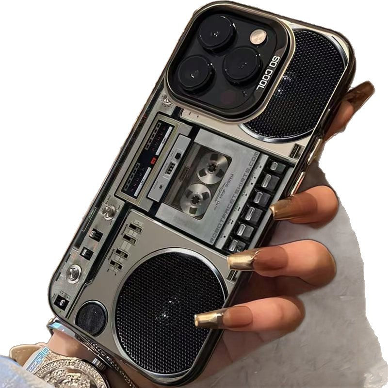 📼✨ Coque Téléphone Design Retro Boombox Lecteur de Cassette – Style Vintage 📱