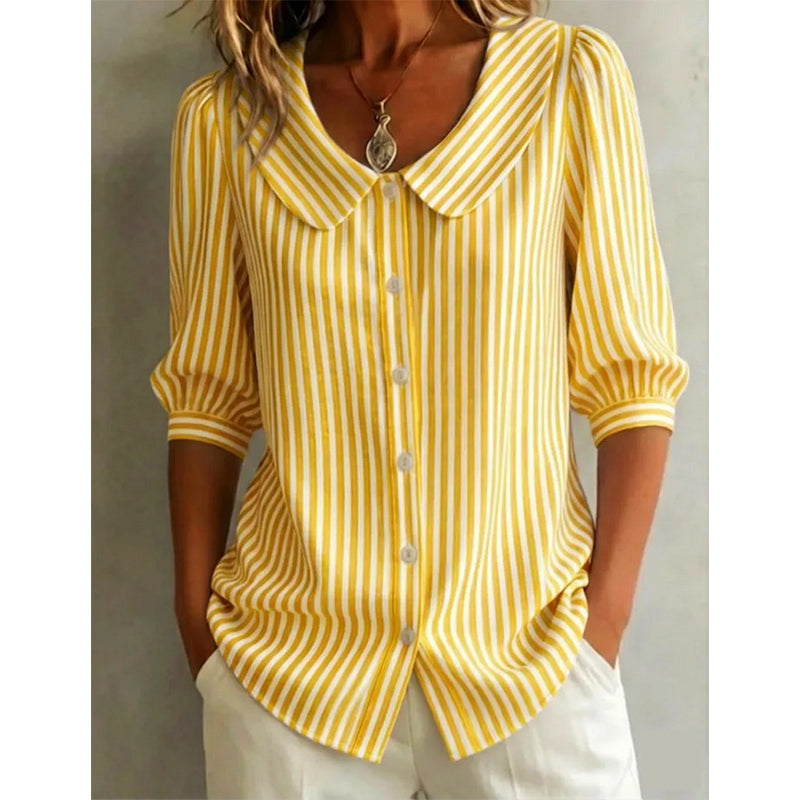 đ„NouveautĂ©s et offres spĂ©ciales - Chemise Ă rayures boutonnĂ©e « Summer Commuter »