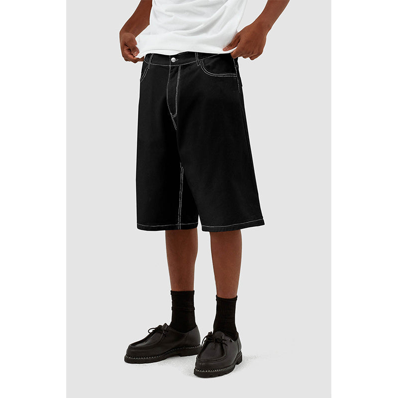 Short en jean décontracté pour homme, à jambes larges