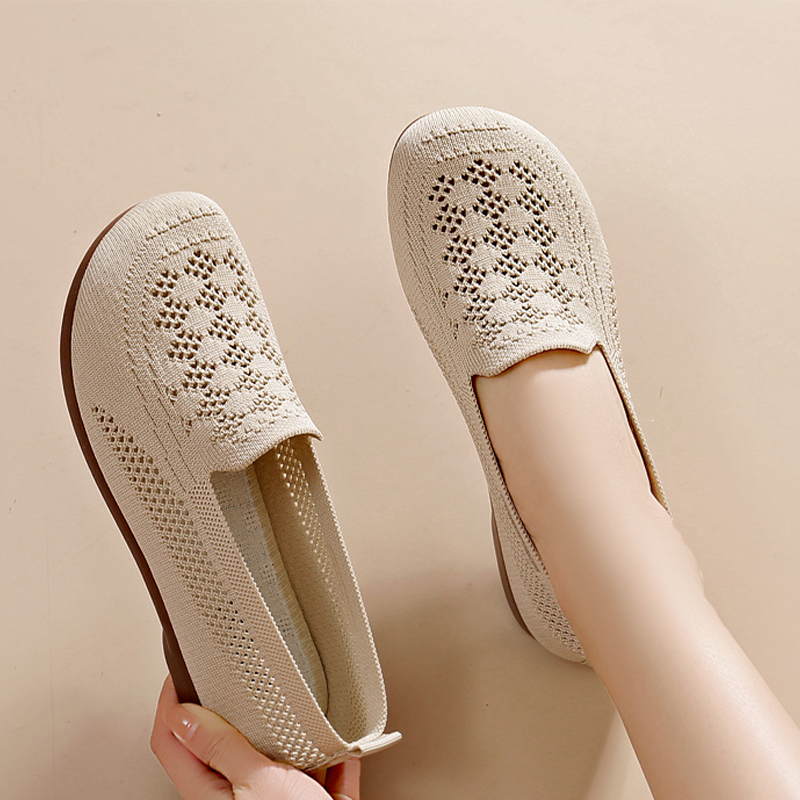 Chaussures à enfiler respirantes en maille Flyknit pour femme