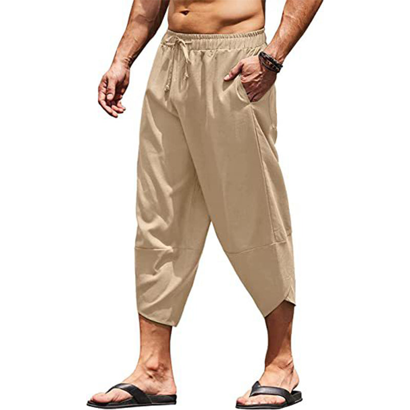 Pantalon capri bouffant décontracté pour homme