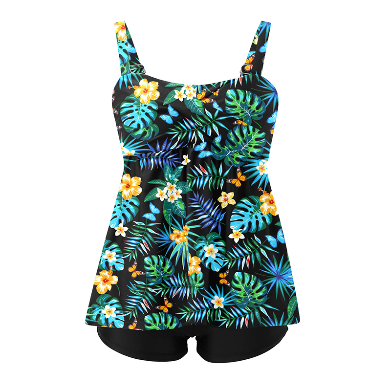 Haut de tankini à larges bretelles pour femme