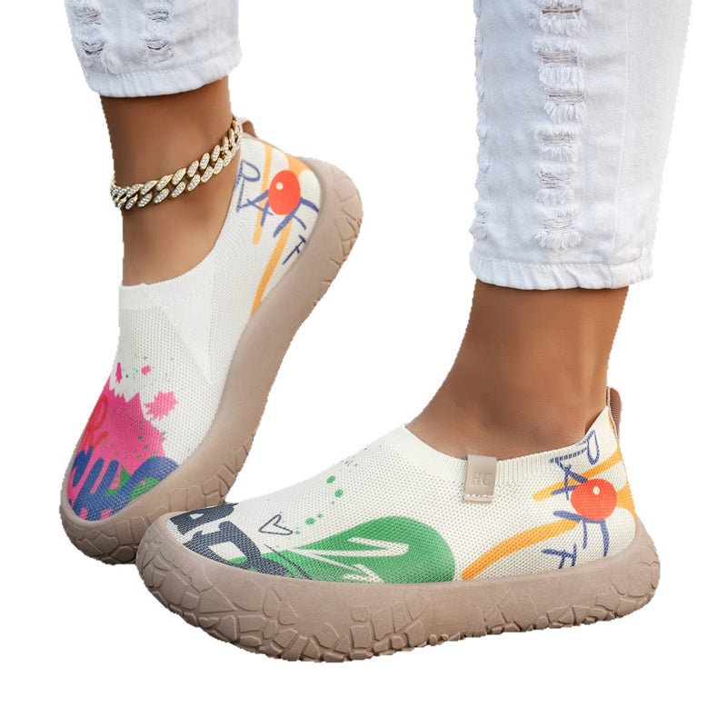 Chaussures à talon caché pour femmes, respirantes et à enfiler