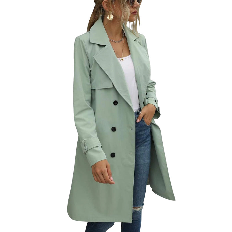 đ§„ L'ĂLĂGANCE INTEMPORELLE | Trench Femme CroisĂ© avec Ceinture -50 %