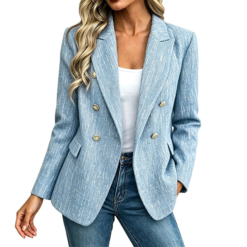 Blazer croisé décontracté pour femme
