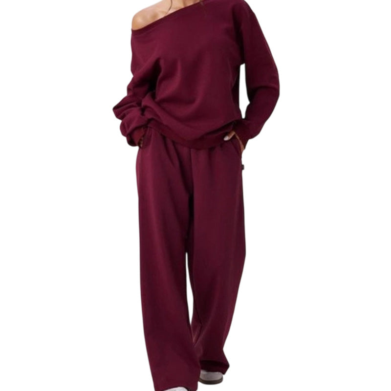 🌸 OFFRE LIMITÉE –50% ! ✨ Ensemble 2 pièces sweat-shirt et pantalon de survêtement pour femme