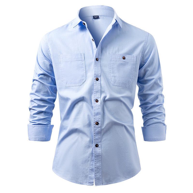 📢📢50 % DE RÉDUCTION !! ⏰ Chemise en jean décontractée à manches longues pour homme