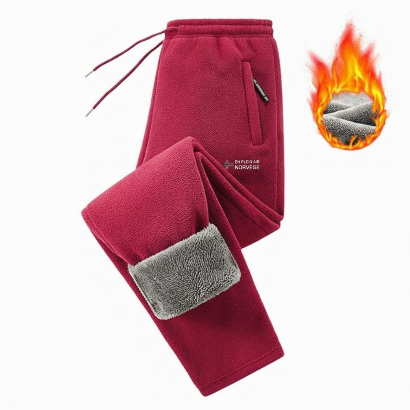 Pantalon en polaire épais et chaud unisexe