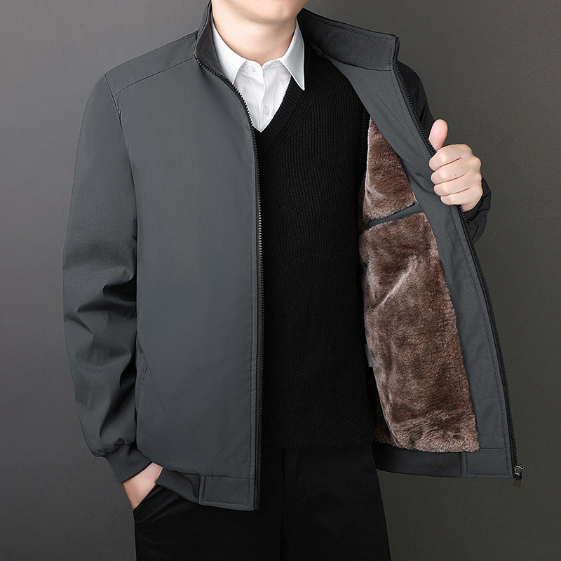 Veste d'hiver épaisse classique pour homme