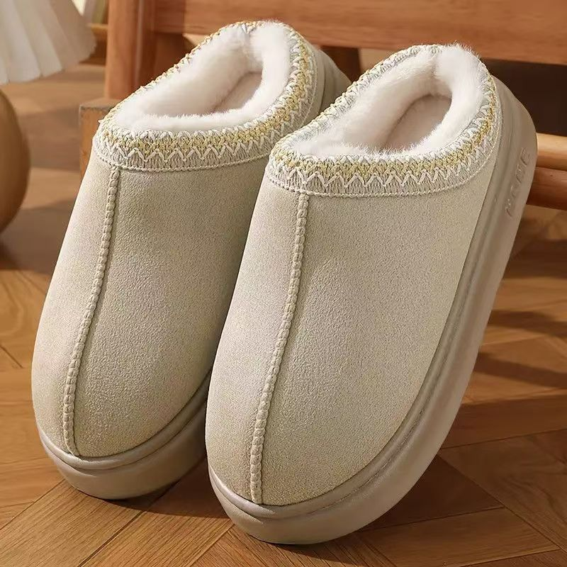 ❄️Promotion spéciale : -50 % DE RÉDUCTION🥾Chaussons maison pour femme à semelle épaisse et doublure pelucheuse