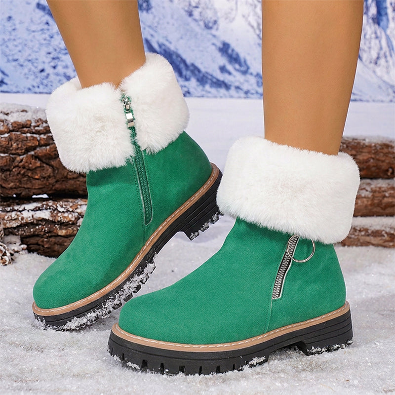 Bottes de neige d'hiver chaudes et antidérapantes pour femmes