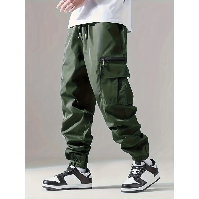✨ Pantalon cargo décontracté à plusieurs poches pour homme : facile à porter au quotidien 👖