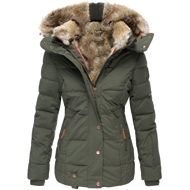 ✨ Veste matelassée à capuche pour femme, coupe ajustée : facile à porter au quotidien 🧥