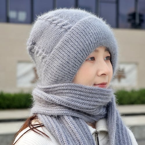 Bonnet Coupe-vent avec Écharpe pour Protection Complète de l'oreille