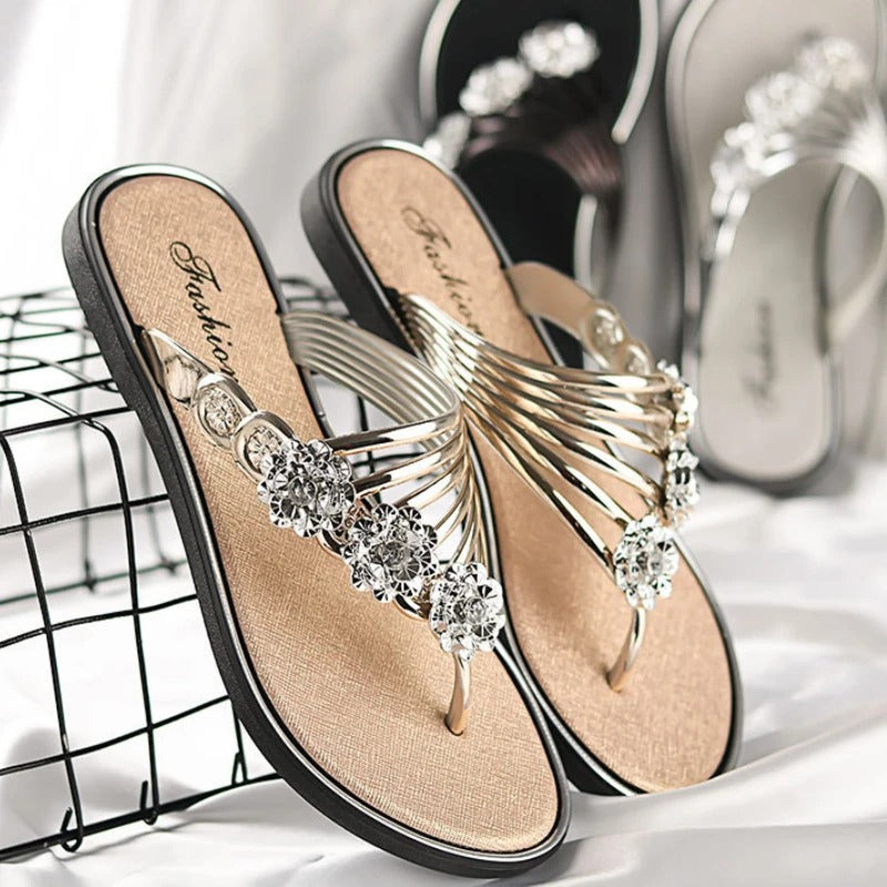 🎁50 % de réduction pour une durée limitée⏳Sandales plates pour femmes