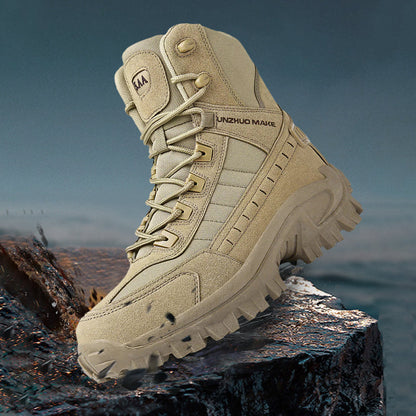 🎁Bottes de combat de travail anti-perforation imperméables pour hommes (amélioration de la durabilité)