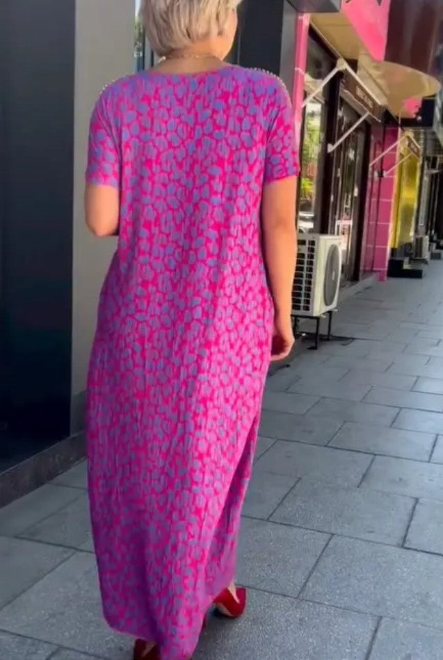 👗【M-3XL】Robe imprimée grande taille à la mode 2024 (39 % de réduction)