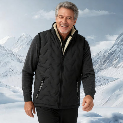 💖Offre spéciale Noël !❄️Gilet Sans Manches Unisexe🧥Doublure Polaire Chaude et Coupe Moderne, Idéal pour la Superposition Hivernale📦