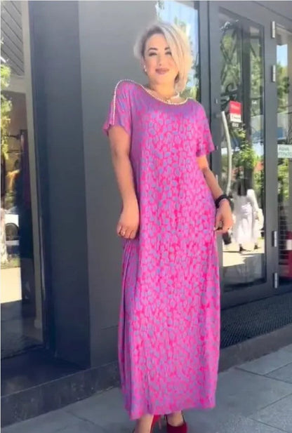 👗【M-3XL】Robe imprimée grande taille à la mode 2024 (39 % de réduction)