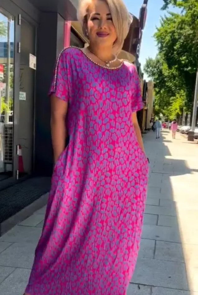 👗【M-3XL】Robe imprimée grande taille à la mode 2024 (39 % de réduction)