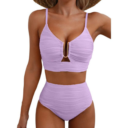 🎉 Offre spéciale de la semaine – 50 % de réduction ✨ Bikini push-up taille haute pour femme