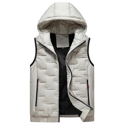 🍂 OFFRE DE SAISON · -50 % | Gilet Homme à Capuche – Léger & Facile à Superposer