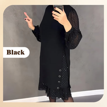 🔥 60% DE RÉDUCTION ! Robe Femme à Strass – Élégante, Confortable & Parfaite pour Toutes Occasions