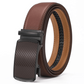 ✨️Idéal pour la fête des pères🎁 Ceinture à cliquet en cuir avec boucle réglable💼