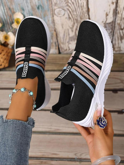 👟 🏃 Baskets slip-on respirantes en mesh pour femmes – Légères, confortables et parfaites au quotidien 🌸