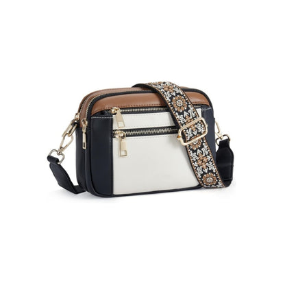 🎁👜Sac bandoulière en cuir fait main avec bretelles colorées