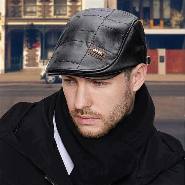 Béret en cuir nouvelle mode