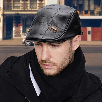 Béret en cuir nouvelle mode