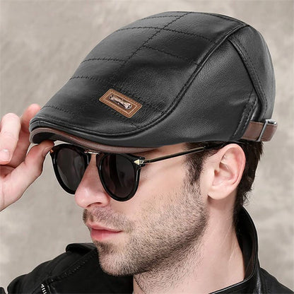 Béret en cuir nouvelle mode