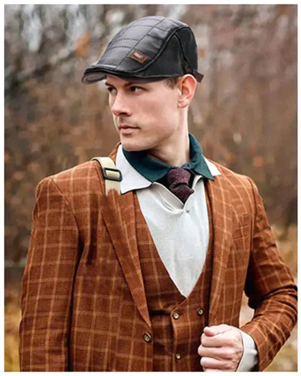 Béret en cuir nouvelle mode